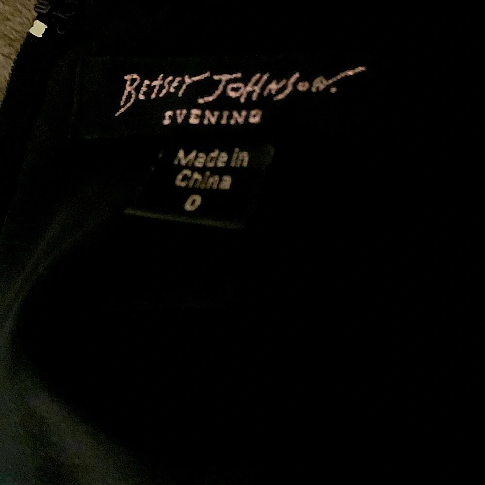 Betsey Johnson Evening Black Silk Dress Size XS - Picture 5 of 5